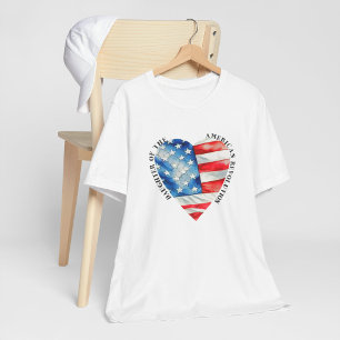 Camiseta Filha da aquarela da Revolução Americana