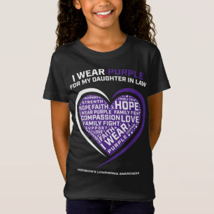Camiseta Filha Da Doença No Linfoma Hodgkins