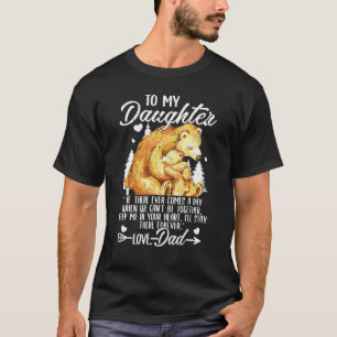 Camiseta Filha da família do Urso Bonito Melhor Pai