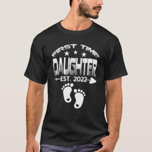 Camiseta Filha da Primeira Vez 2022 Bebê Engraçado D do Pai