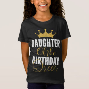Camiseta Filha Da Rainha De Aniversário Gi