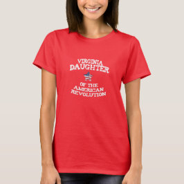 Camiseta Filha da Virgínia da Revolução Americana EUA