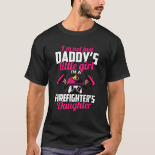 Camiseta Filha de Bombeiro Design Para Crianças Bombeiro