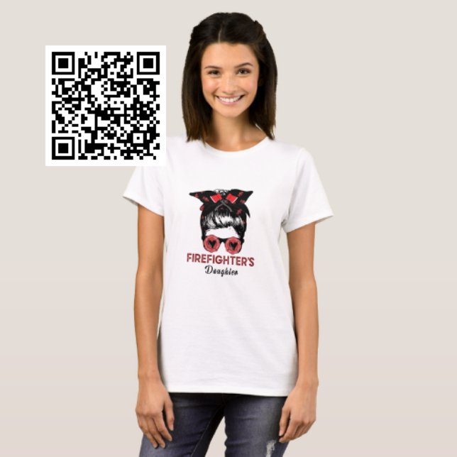 Camiseta Filha de Bombeiros (Criador carregado)