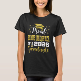 Camiseta Filha de Bônus Super Orgulhosa do Formando Gradua 
