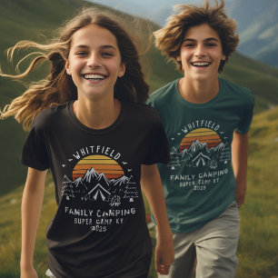 Camiseta Filha de Campos de Férias Familiares Personalizad