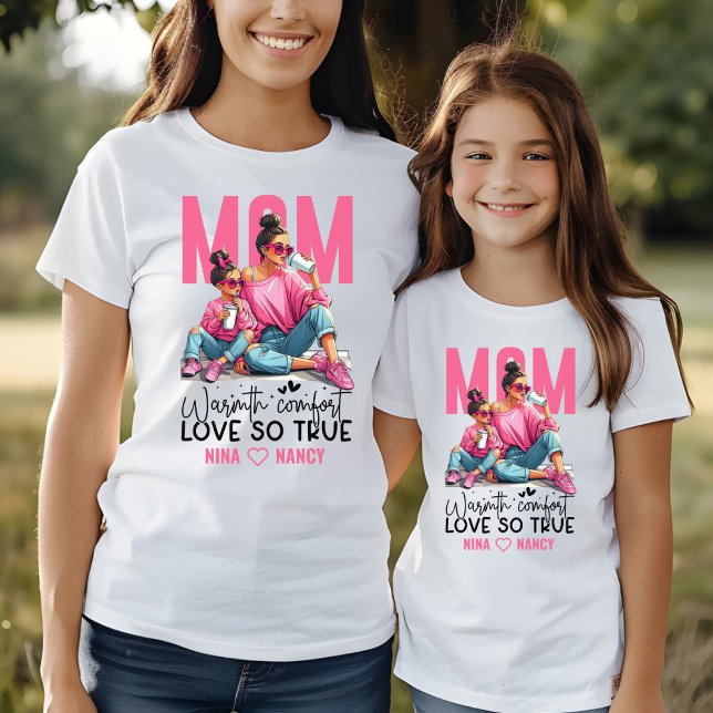 Camiseta Filha de Dia de as mães MOM (Criador carregado)