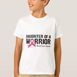 Camiseta Filha De Fita De Um Guerreiro Cancer De Mama