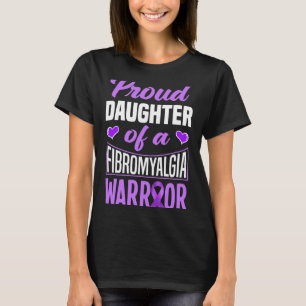 Camiseta Filha De Um Guerreiro De Fibromialgia