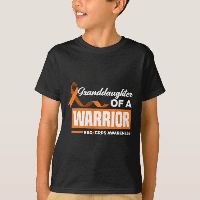 Camiseta Filha De Um Guerreiro RSD Sensibilização CRPS (Frente)