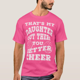 Camiseta Filha De Voleibol Engraçada Pela Mãe E Pelo Pai