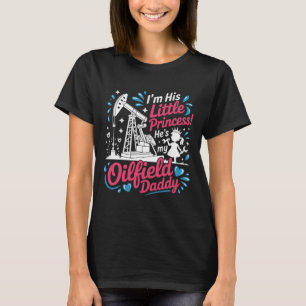 Camiseta Filha engraçada da torre de petróleo trabalhadora