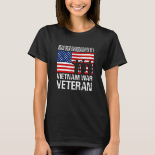 Camiseta Filha Excelente orgulhosa de um Veterano da Guerra