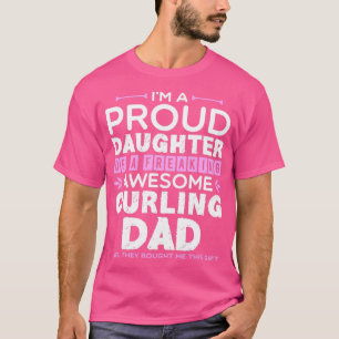 Camiseta Filha Incrível Curling Pai Engraçado Para Presente