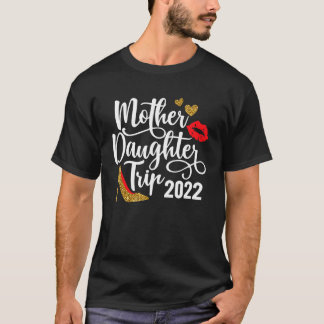 Camiseta Filha Mãe Trip 2022 Viagens para a Família Girls