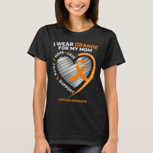 Camiseta Filha Oferece Consciência da Leucemia Mãe Leucemia
