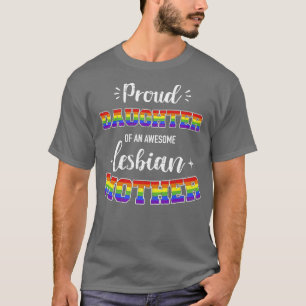 Camiseta Filha orgulhosa, chata de família lésbica