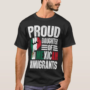 Camiseta Filha Orgulhosa De Imigrantes Mexicanos