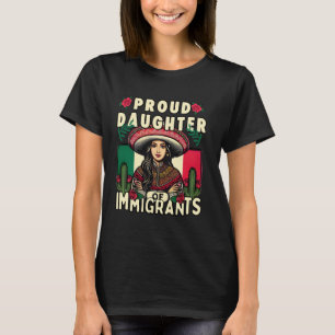 Camiseta Filha Orgulhosa De Imigrantes Orgulho Da Comunidad