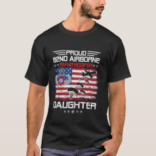 Camiseta Filha orgulhosa de paraquedista da 82ª Divisão Aer