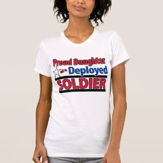 Camiseta Filha orgulhosa de um soldado distribuído com