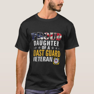Camiseta Filha Orgulhosa De Um Veterano Guarda Americano F