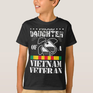 Camiseta Filha Orgulhosa De Um Veterano Vietnã