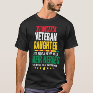 Camiseta Filha Orgulhosa de um Veterano Vietnã 14