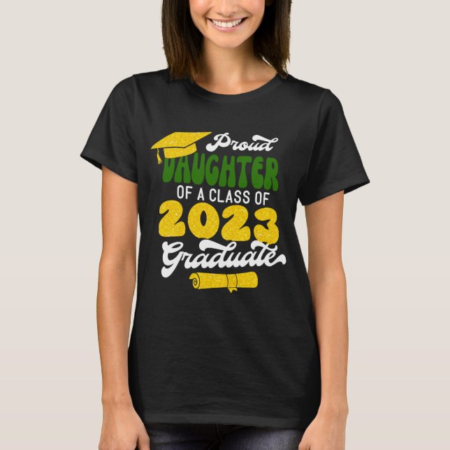 Camiseta FILHA Orgulhosa de uma classe de retrato do Forman (Frente)