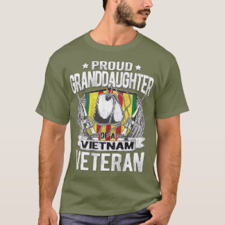 Camiseta Filha Orgulhosa Do Militar Veterano Do Vietnã