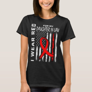 Camiseta Filha Política da Fita Vermelha Conscientização so