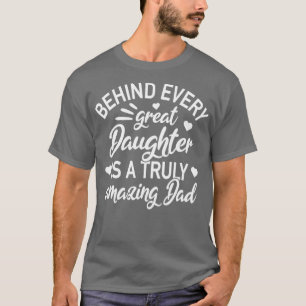 Camiseta Filha Realmente Incrível Pai Papa Pai Presente
