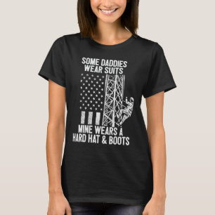 Camiseta Filha Subindo Torre Filho Bandeira Americana Dia d