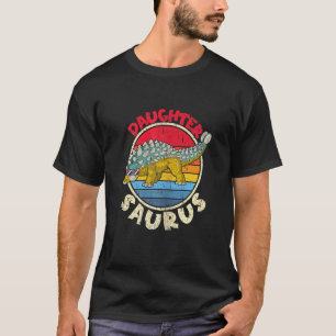 Camiseta Filha Surus I Ankylosaurus Dinosaur I Família M