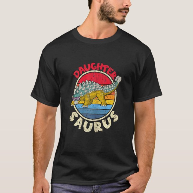 Camiseta Filha Surus I Ankylosaurus Dinosaur I Família M (Frente)