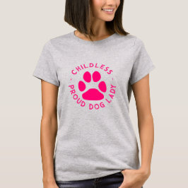 Camiseta Filhintografia rosa-quente de um cão orgulhoso