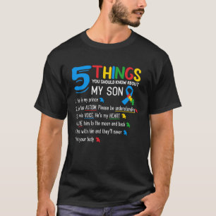 Camiseta Filho Autista Conscientização do Autismo Apoio par