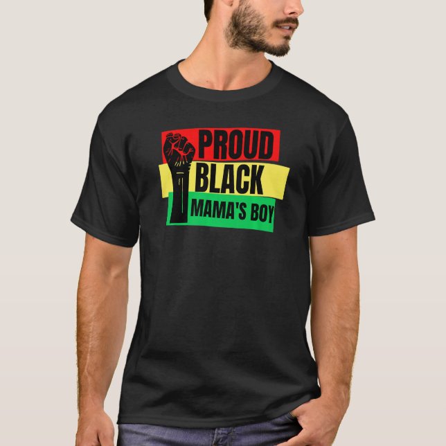 Camiseta Filho da Mãe Negra Orgulhosa, Melanin Filho (Frente)