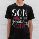 Camiseta Filho da Rapariga de Aniversário Personalizado Cor<br><div class="desc">Procurando uma camisa de aniversário que fará sua festa terminar? Olhe só as camisas da nossa equipe de aniversário! Estas camisetas de na moda são perfeitas para qualquer festa de aniversário do dia fora. Nossas camisas combinam um presente de excelente para seus amigos e família, e podem ser vestidas juntas...</div>