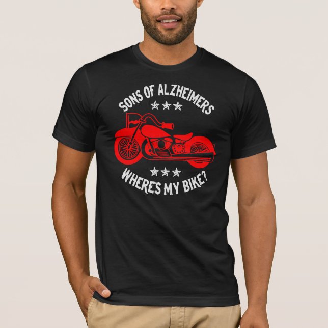 Camiseta Filho de Alzheimer Onde está a minha bicicleta ©Wh (Frente)