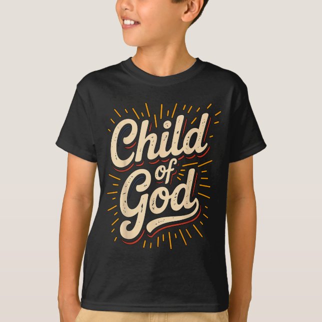 Camiseta Filho de Deus Fé Cristã  (Frente)