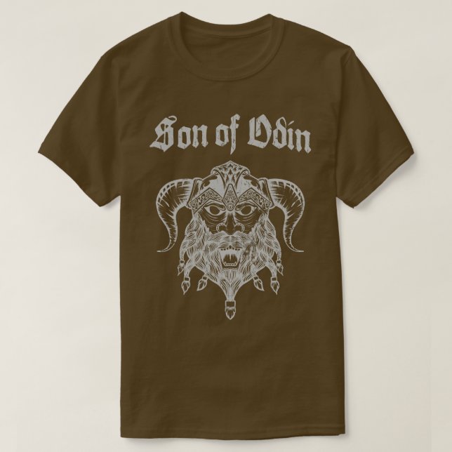 Camiseta Filho De Odin Viking Warrior Nordmann Bart (Frente do Design)