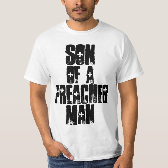 Camiseta FILHO DE UM HOMEM PREACHER, FILHO DE PREACHER, t-s (Frente)