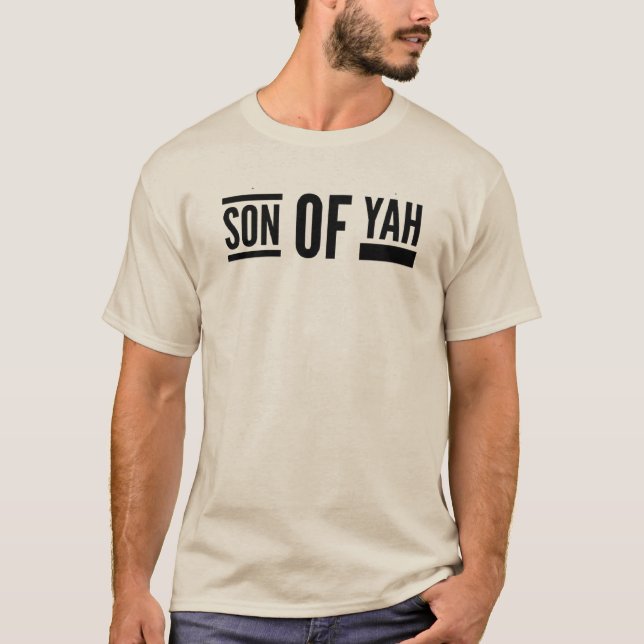Camiseta Filho de Yah Hebrew Roots Messiânico (Frente)