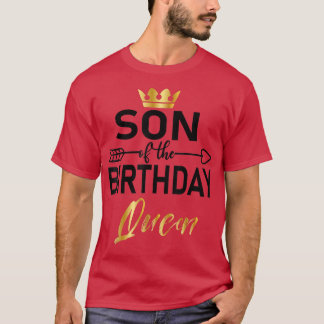 Camiseta Filho Do Aniversário Rainha Mães Bday, com Parto