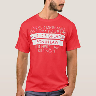 Camiseta Filho em Direito Feliz Aniversário de Natal no Dia