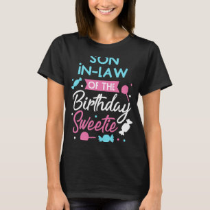 Camiseta Filho Em Lei Da Parte De Aniversário Do Docinho De