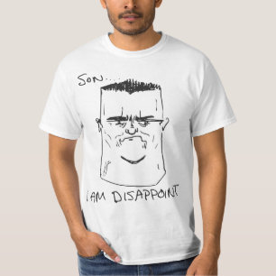Camiseta Filho eu sou decepciono a raiva Meme cómico do pai