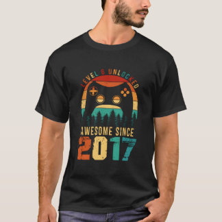 Camiseta Filho Gamer Desbloqueado no Nível 6 da 6ª Série