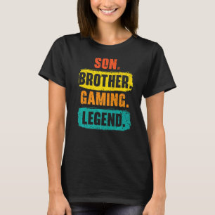 Camiseta Filho Irmão Gaming Legend Melhor Irmão